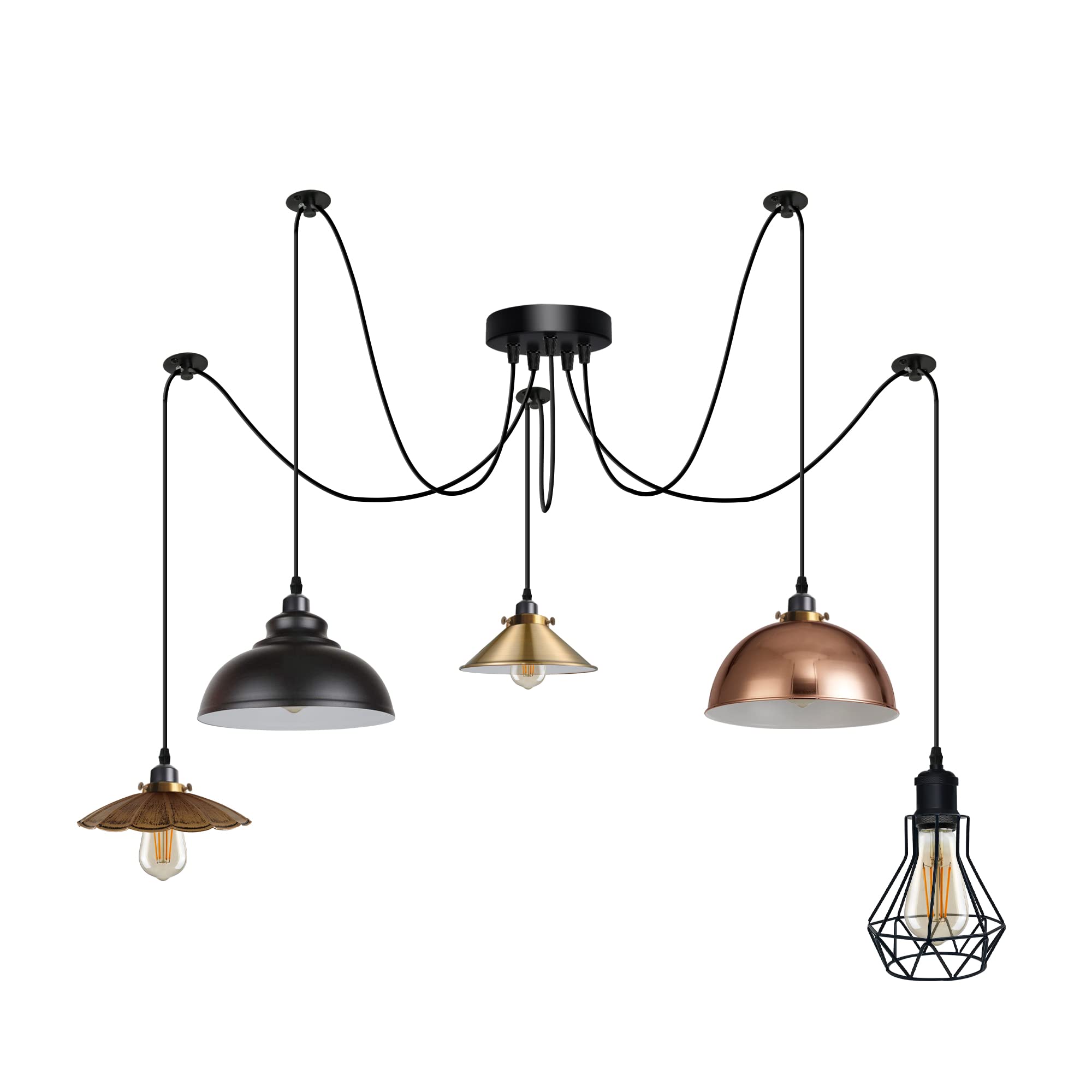 spider pendant fixture steampu