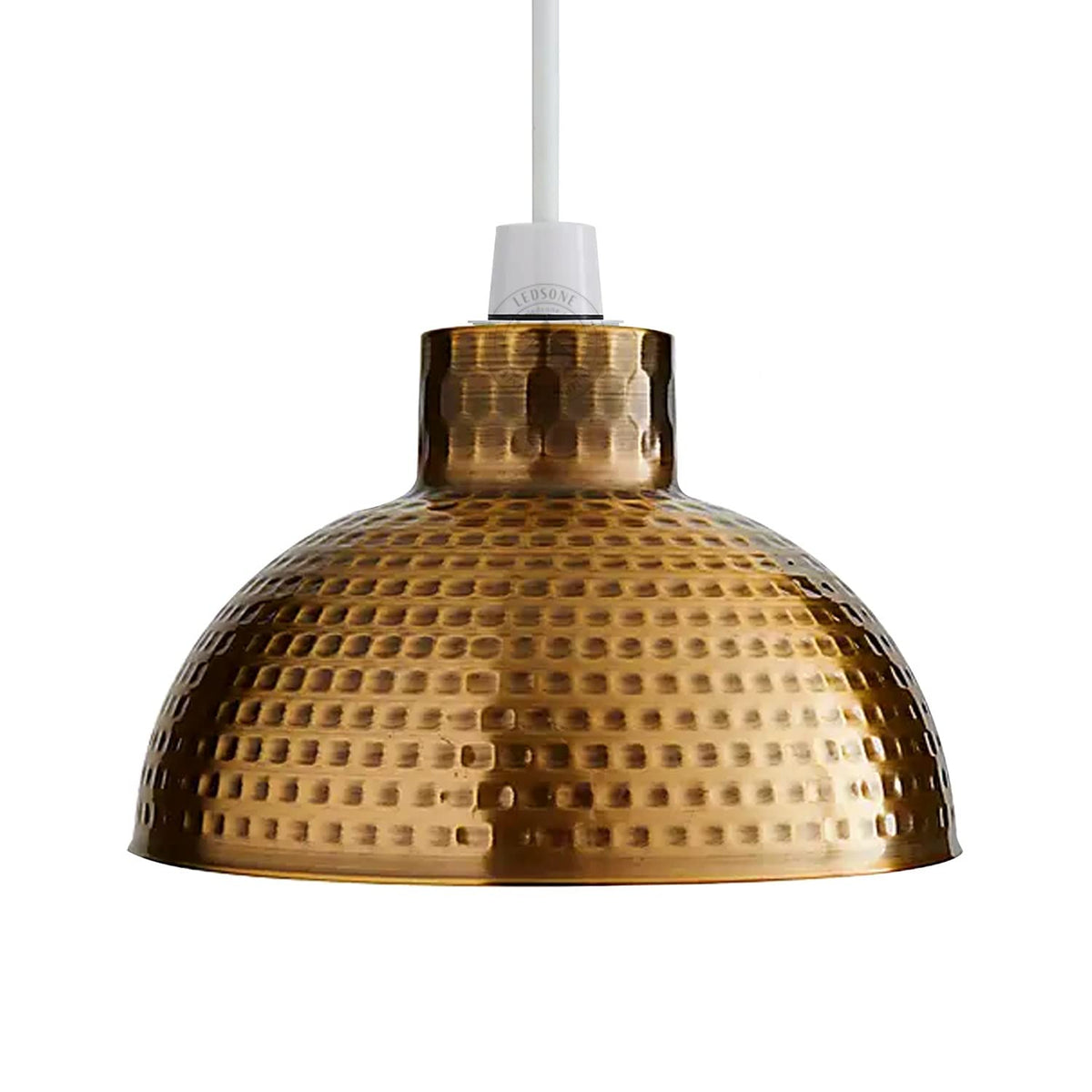 DC Voltage 26cm Metal Dome Lampshade with E27 Reducer Ring ~1215
