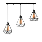 black hanging light with vinta