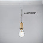 brown black braided core light
