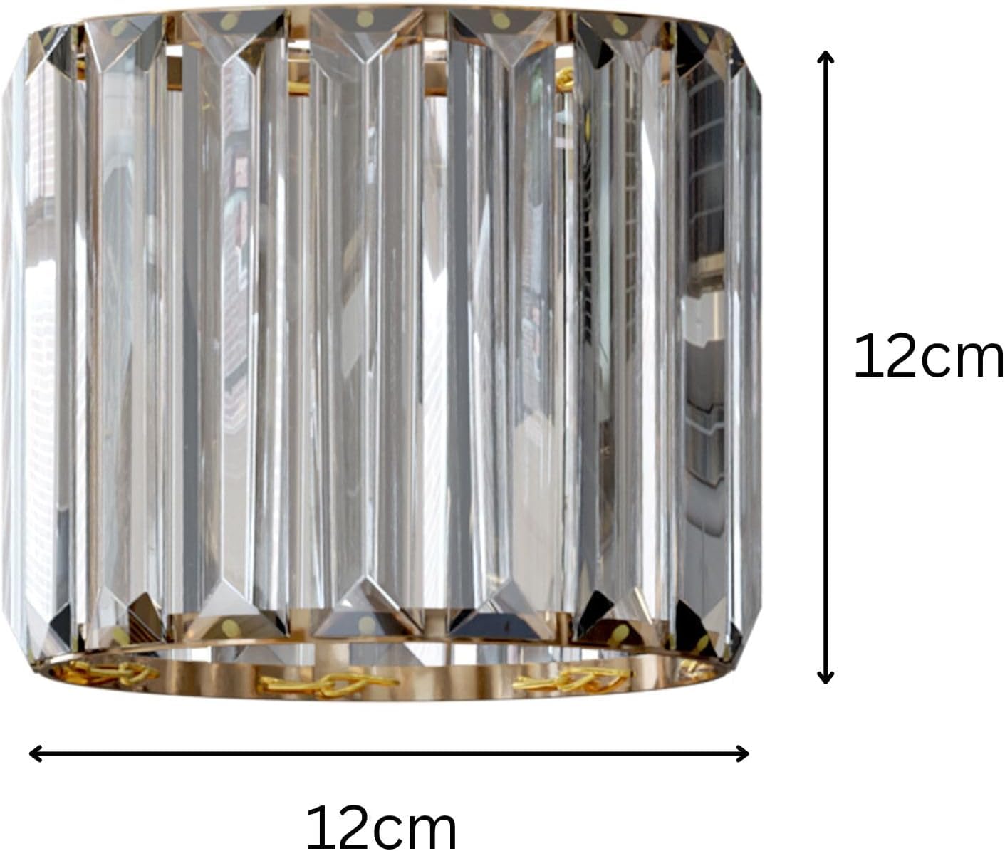 gold shade lamp light silver