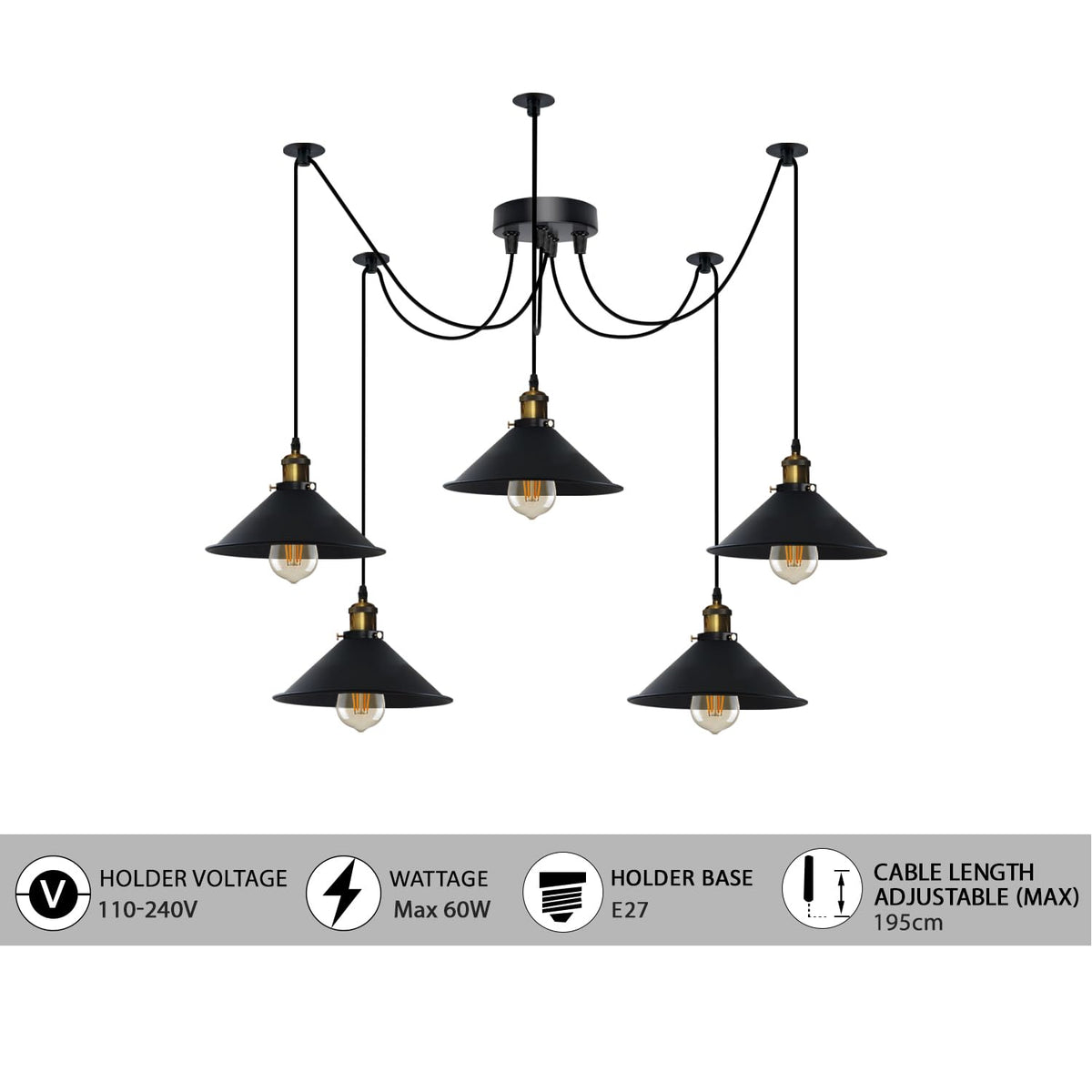 head chandelier bulb outdoor