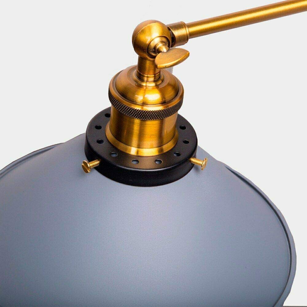 Industrial Metal Wall Sconce – Vintage Cone Shade E27 Fixture ~1070