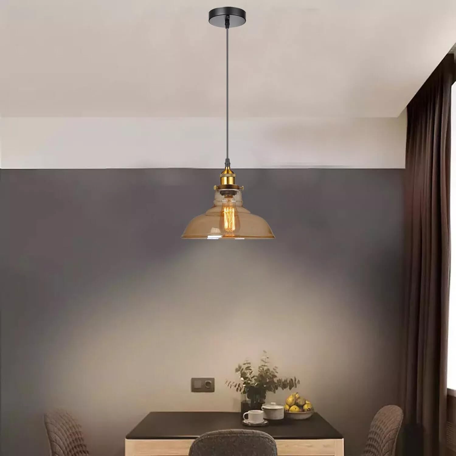 amber chandelier pendant light