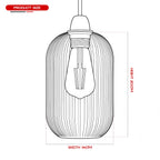 amber glass lamp shade for e27