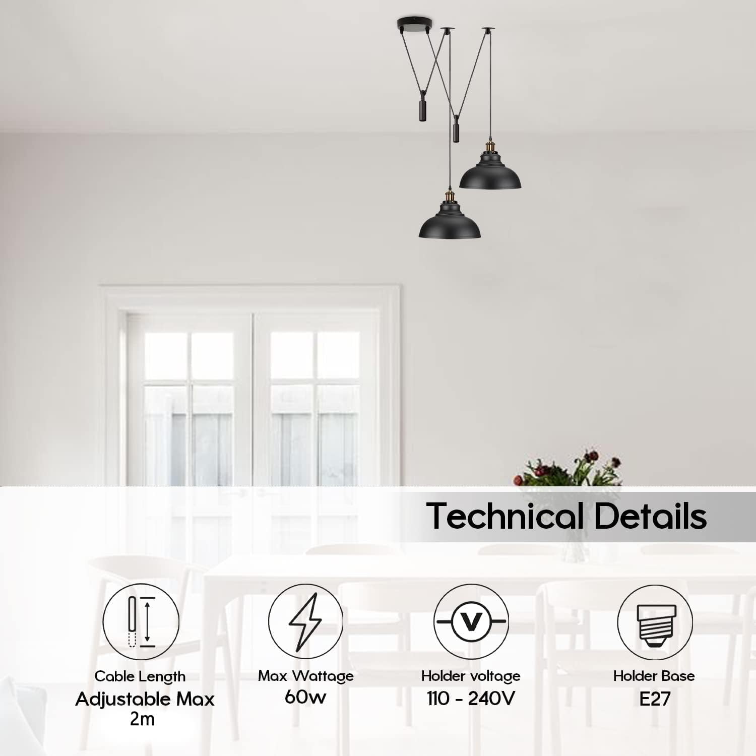 ceiling hardware long hanging