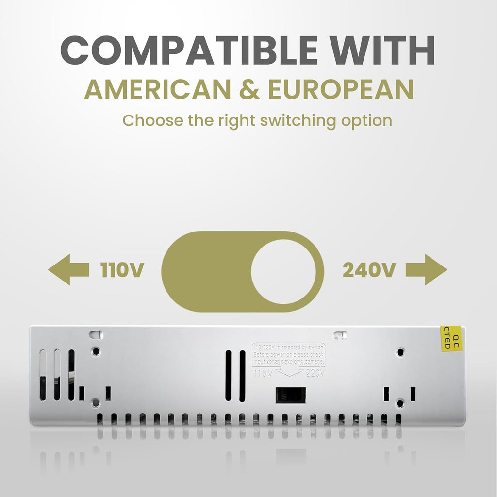 Universal Regulated DC Power Supply 12V 30A 300W ~1052