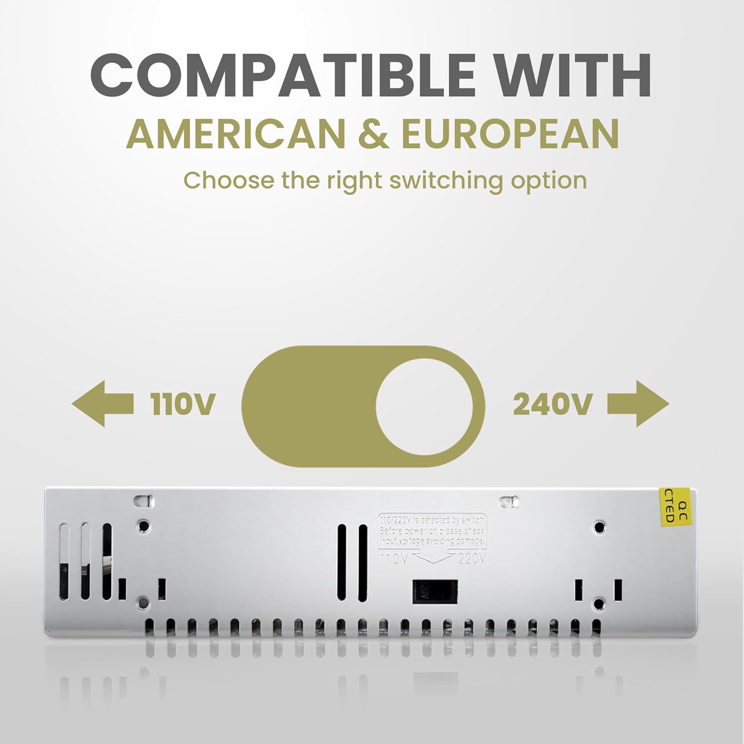 Universal Regulated DC Power Supply 12V 30A 300W ~1052