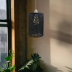 black cage pendant light shade