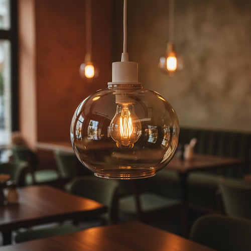 Bellamy Modern Amber Glass Pendant Shade