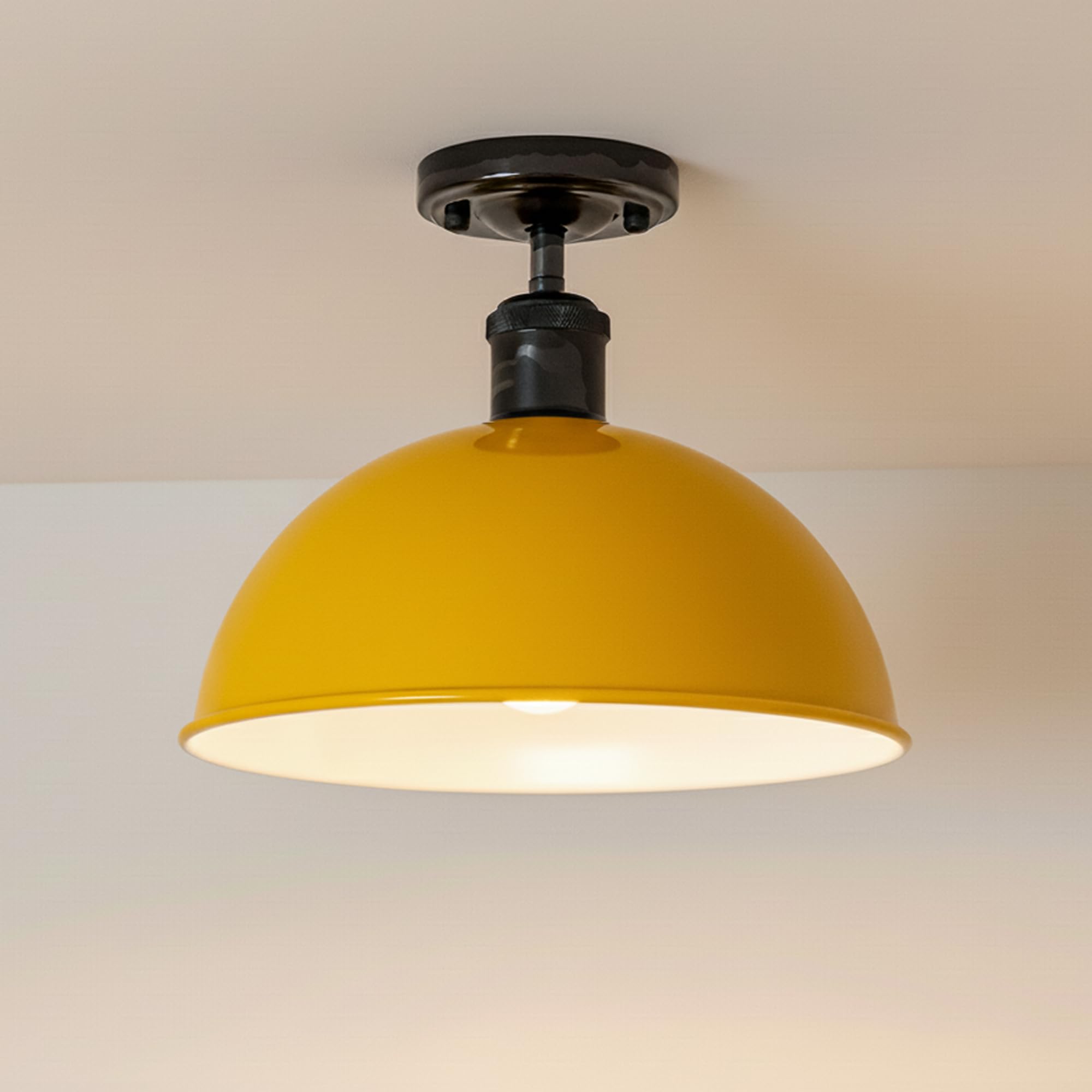 large lampshades orange shade