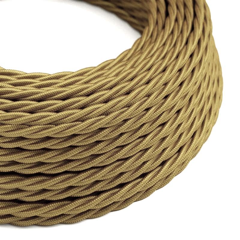 brown black braided core light