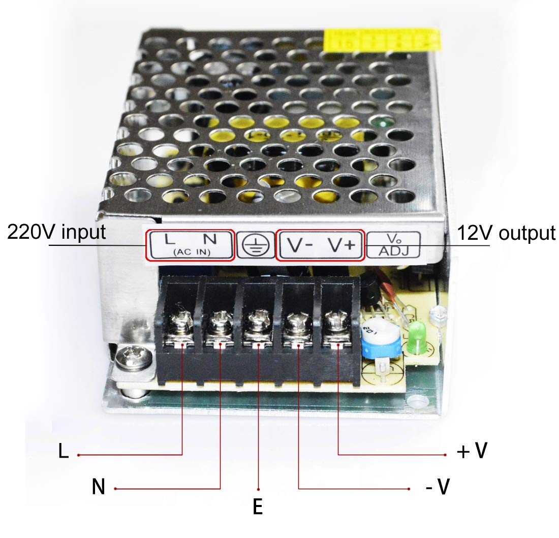 IP20 12V LED power supply for indoor lighting