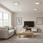 Square Recessed LED Panel Light – Slim Cool White 6000K Ceiling Light ~1220