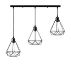 black hanging light with vinta