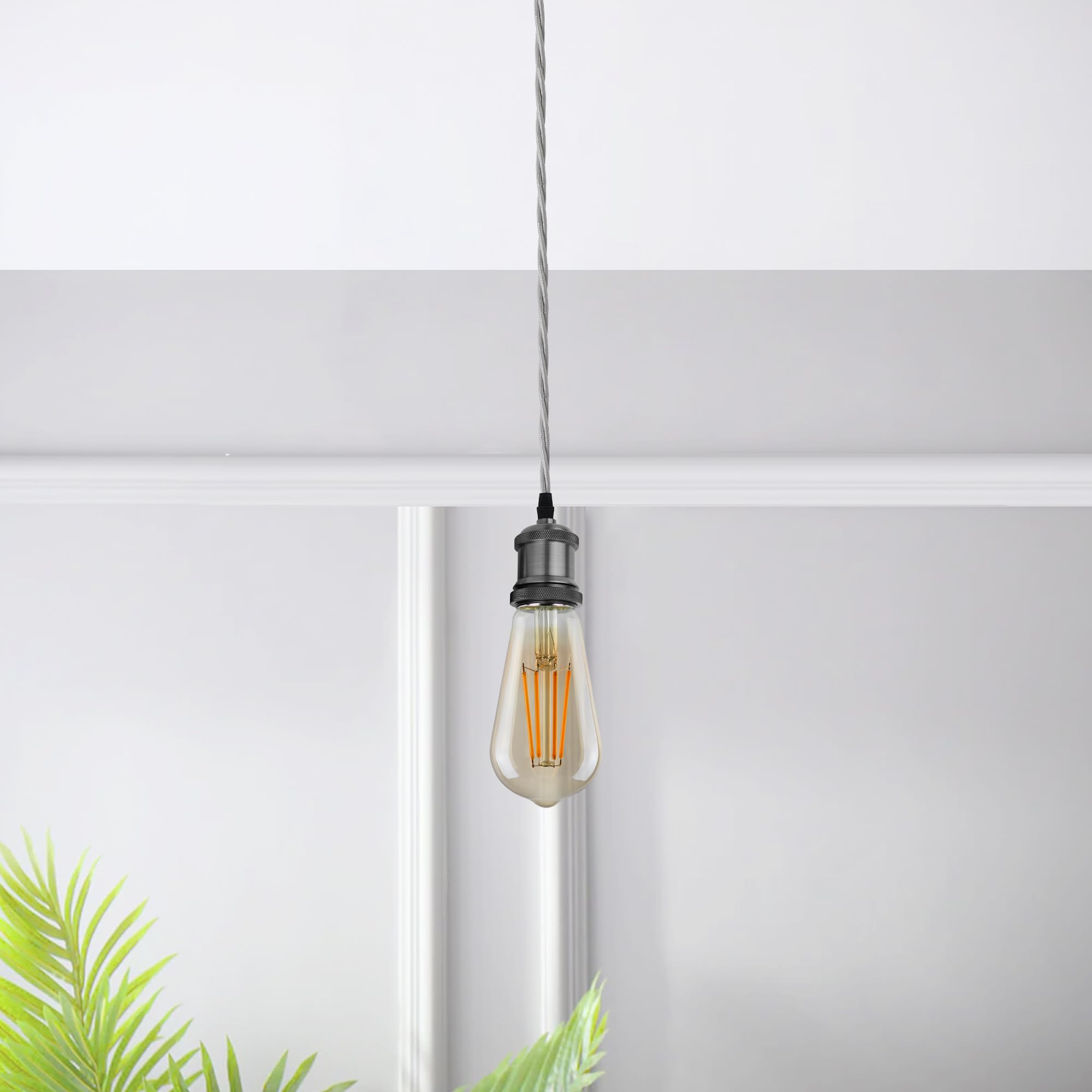 brown black braided core light
