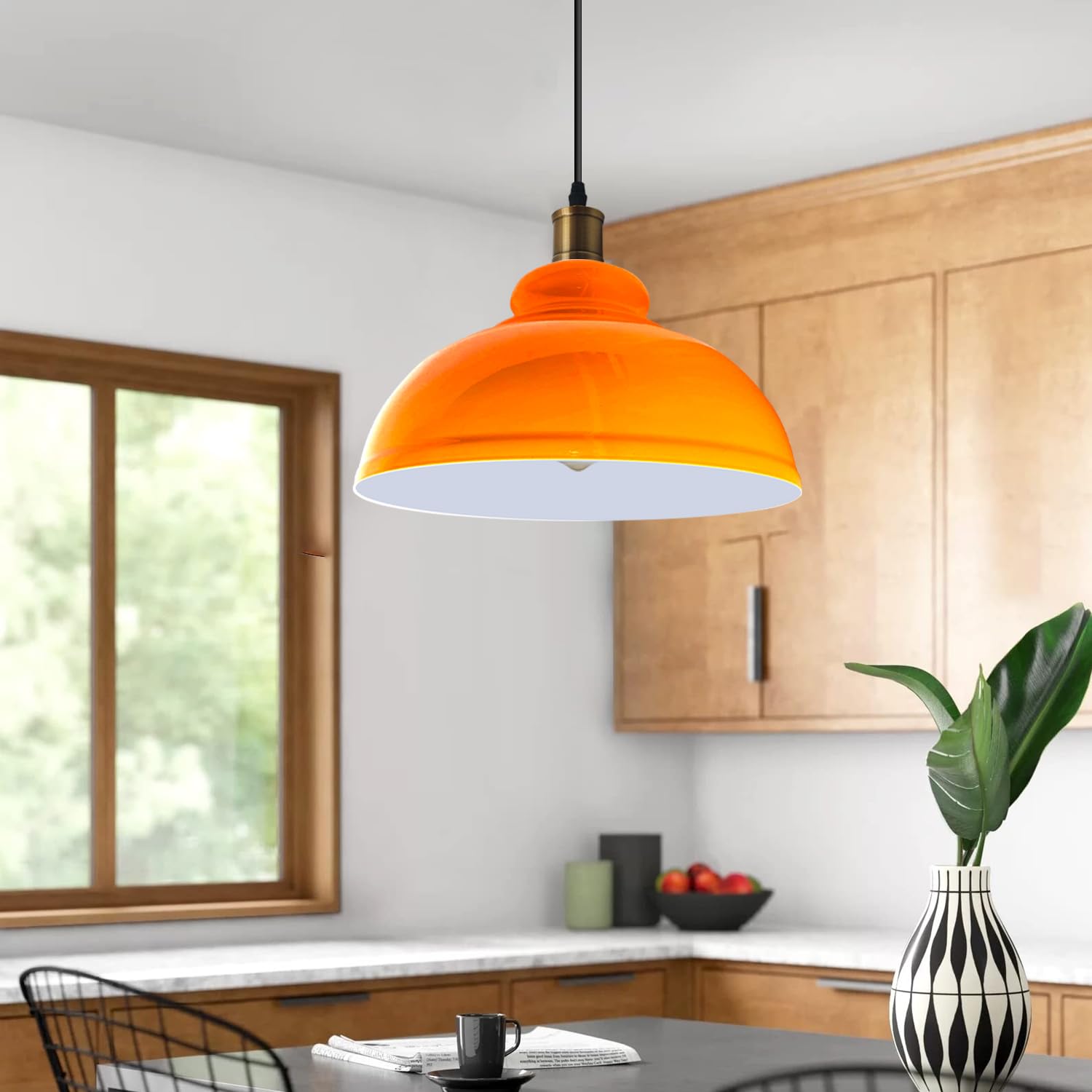 light shade black brass pendan