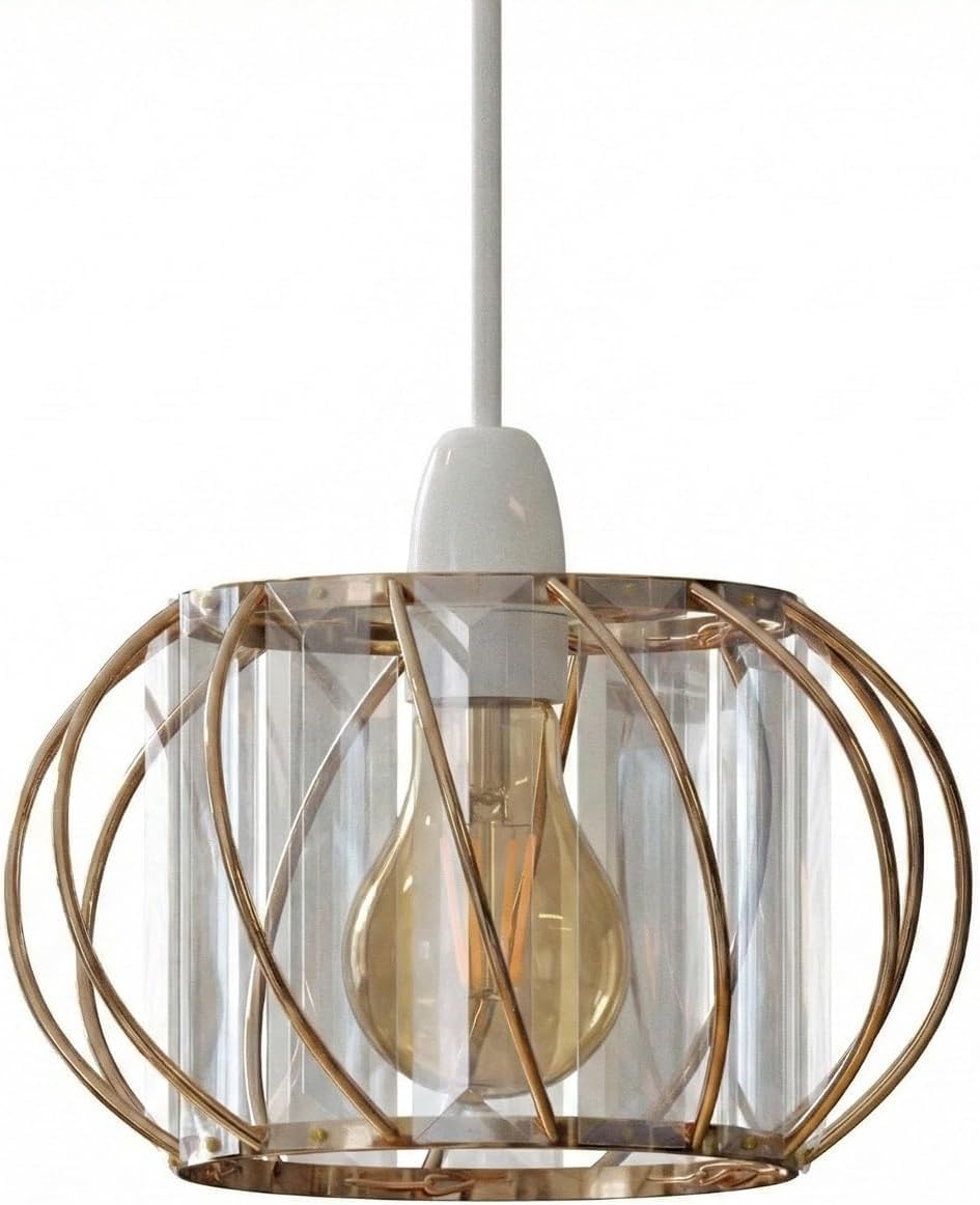 gold ceiling light fit shade