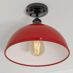 suspended lights flush shade