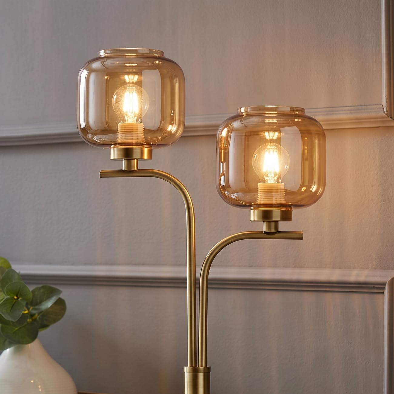 15cm Amber Glass Lamp Shade Pendant Light Replacement Shade~1193