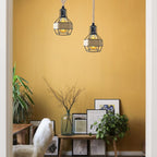 Retro Hemp Rope Ceiling Pendant Light Ceiling Rose With Adjustable ~1214