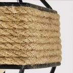 Retro Hemp Rope Ceiling Pendant Light Ceiling Rose With Adjustable ~1214