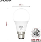 B22 A60 LED GLS Bulb 9W – 806lm 6400K Cool White ~1225