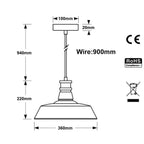 hanging vintage ceiling light