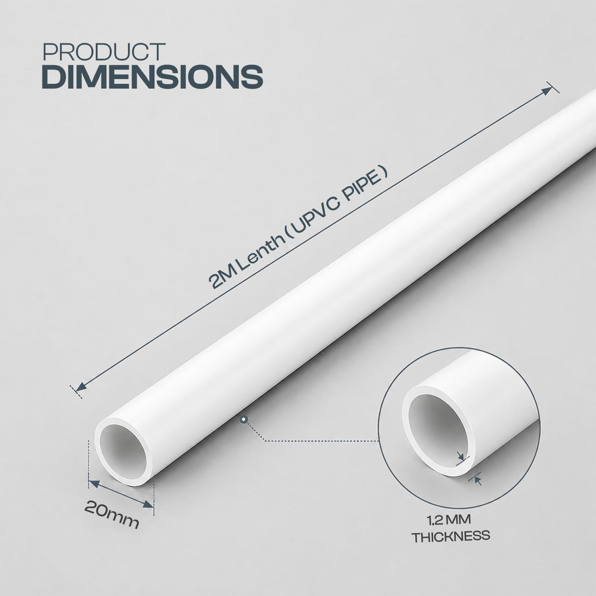 pvc rigid tube 20mm waste pipe