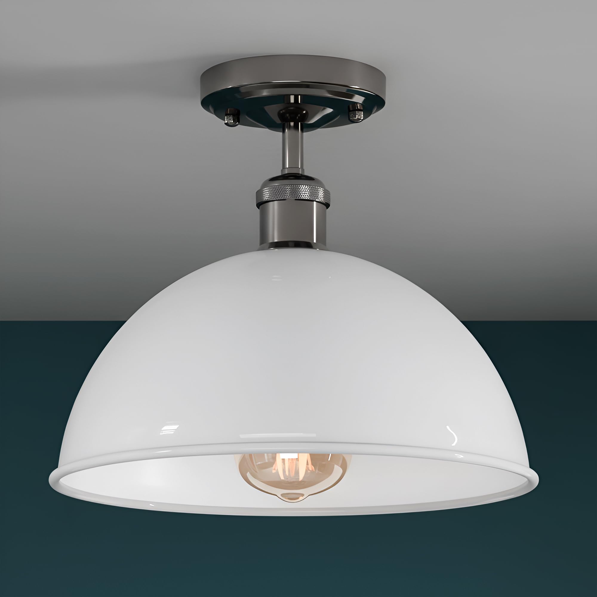 short black ceiling shade