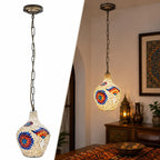 Turkish Moroccan Mosaic Pendant Light Fixture ~1192