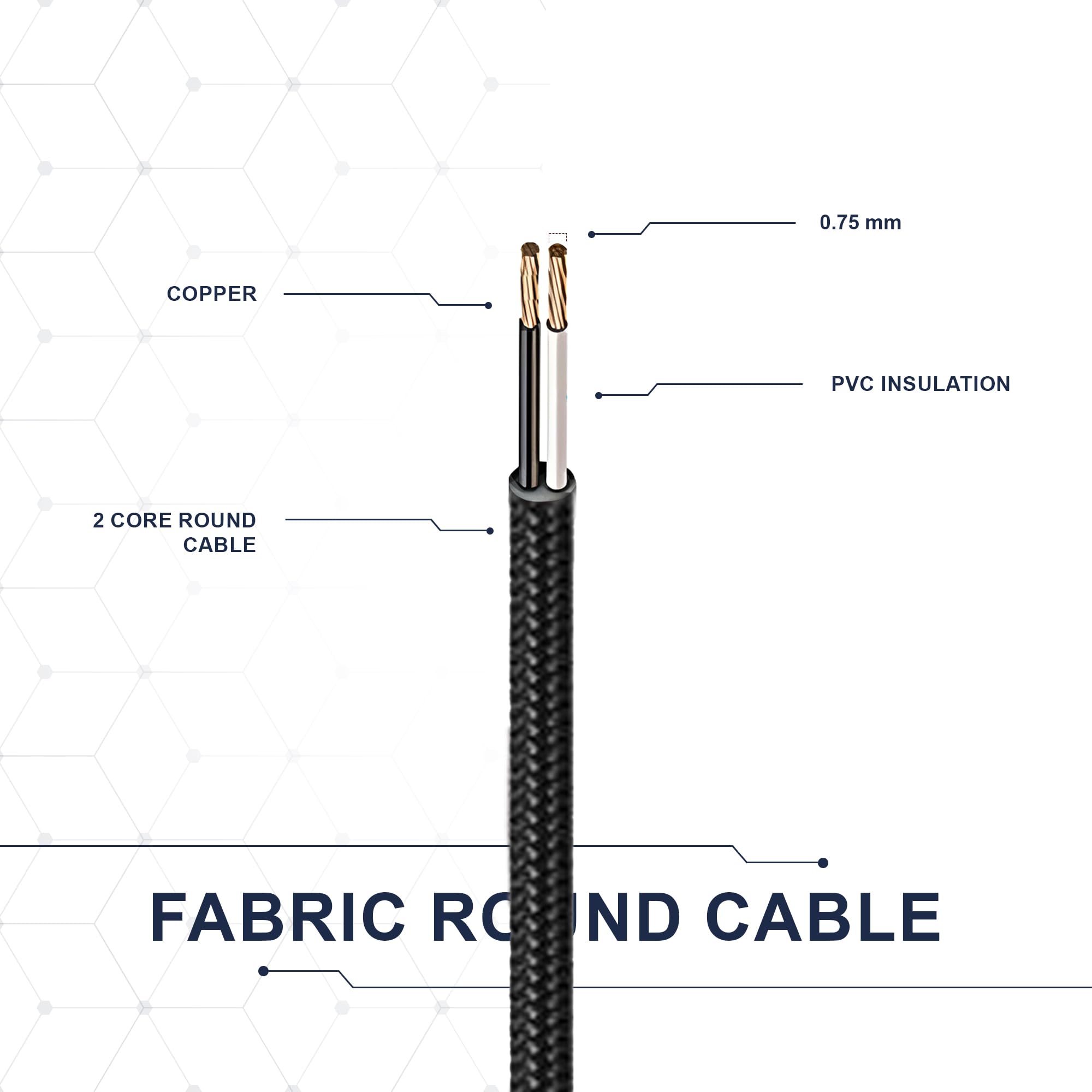 textile wire lamp cable 10mete