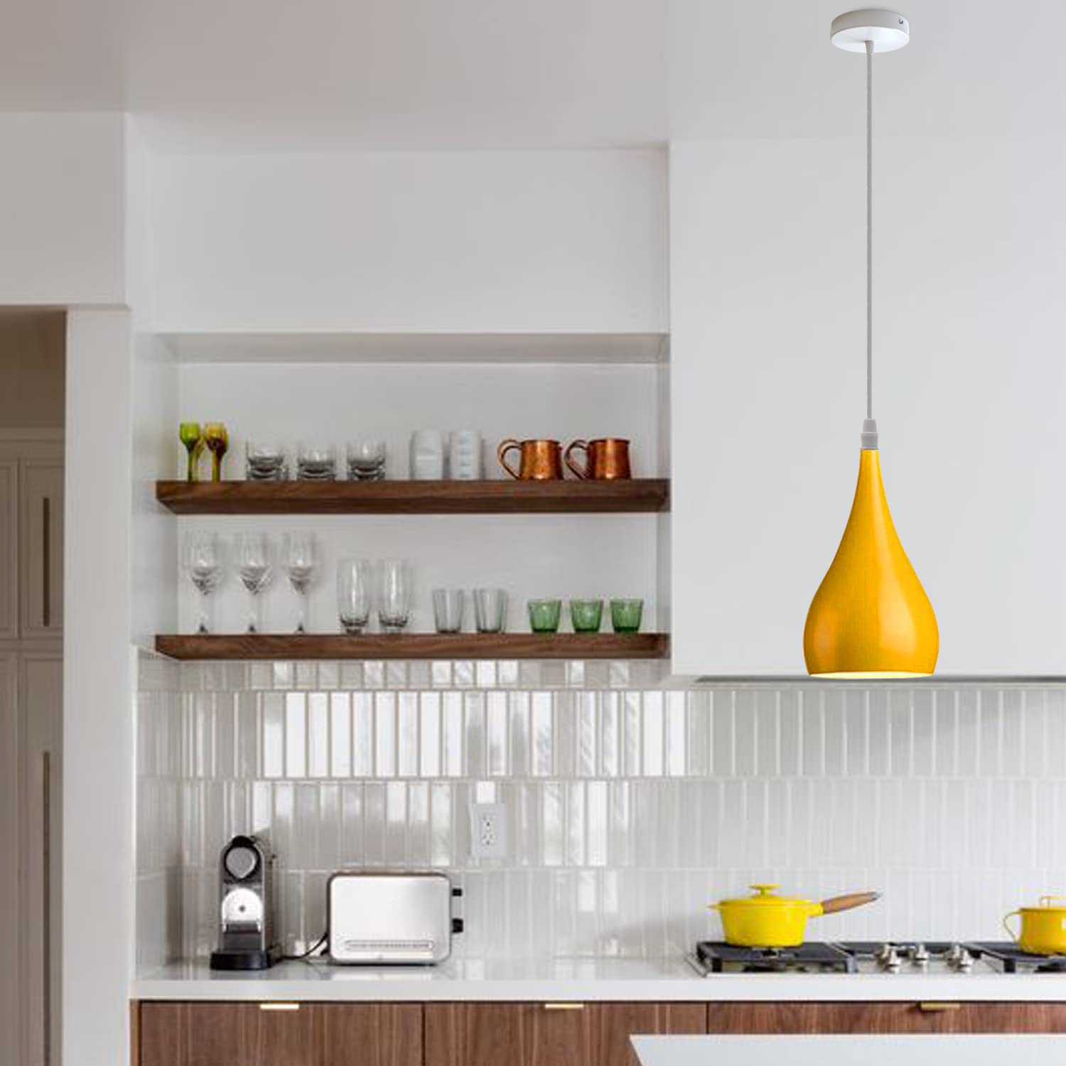 black drop pendant fittings