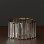 crystal gold lampshade light