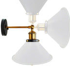 Industrial Metal Wall Sconce – Vintage Cone Shade E27 Fixture ~1070