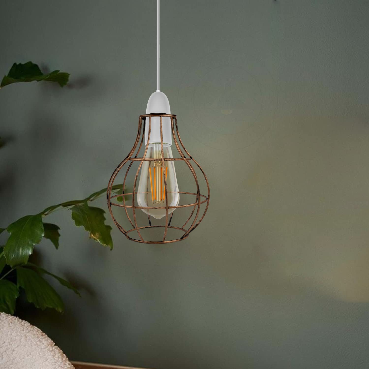 Modern Black Industrial Pendant Lamp Shade in Modern Interior
