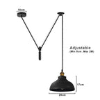 Industrial Pendant Light with Adjustable Cord ~1160