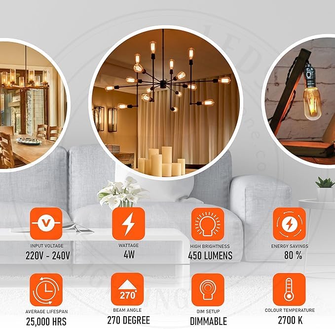 light bulb e27 screw led vinta