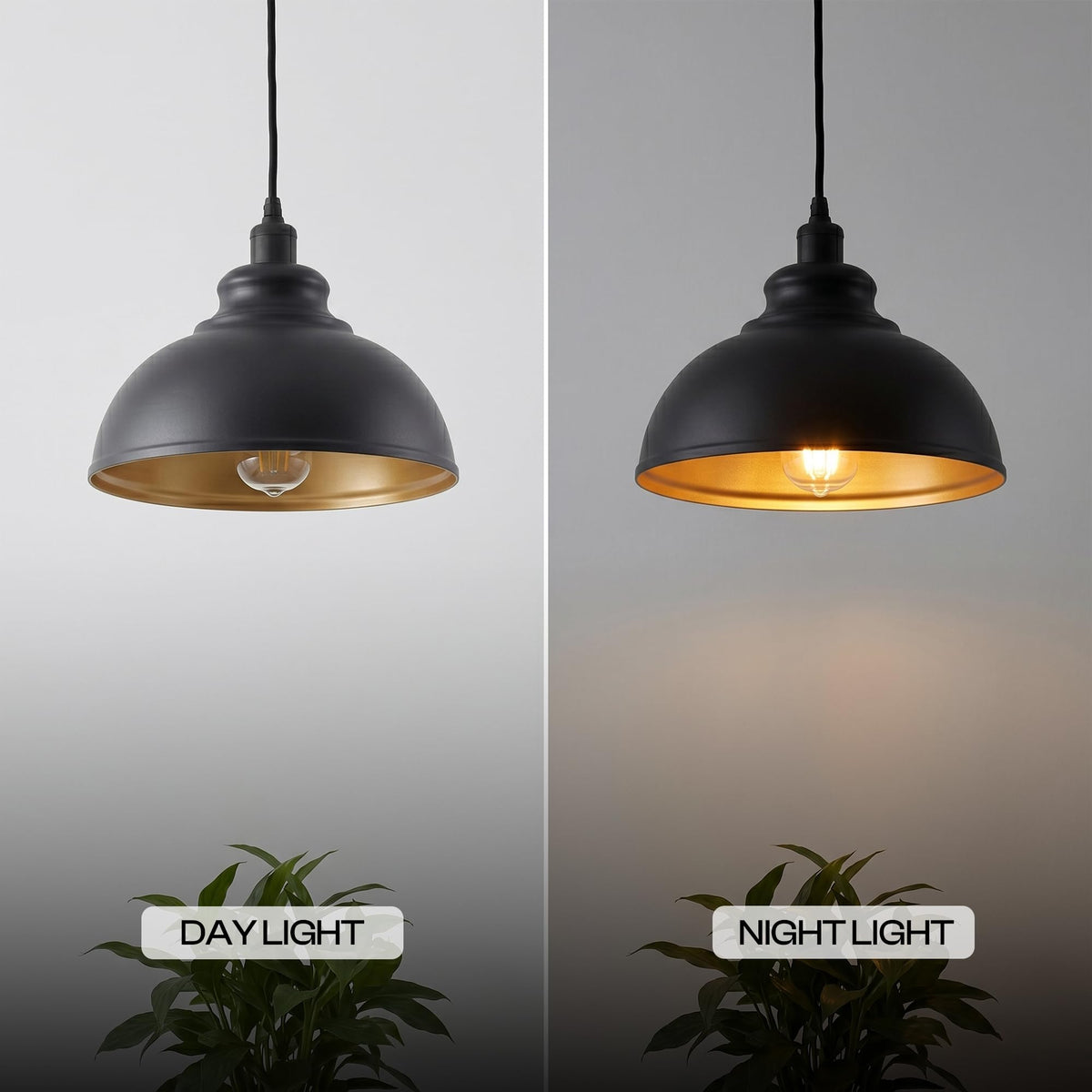 ceiling light shades in black