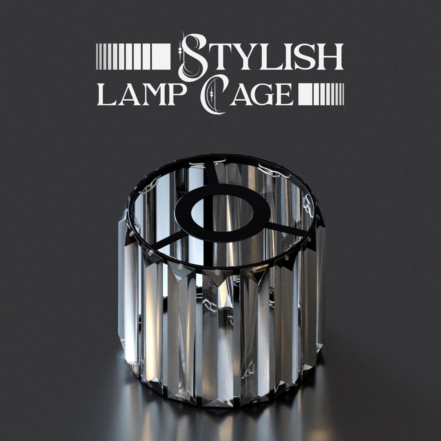 gold shade lamp light silver