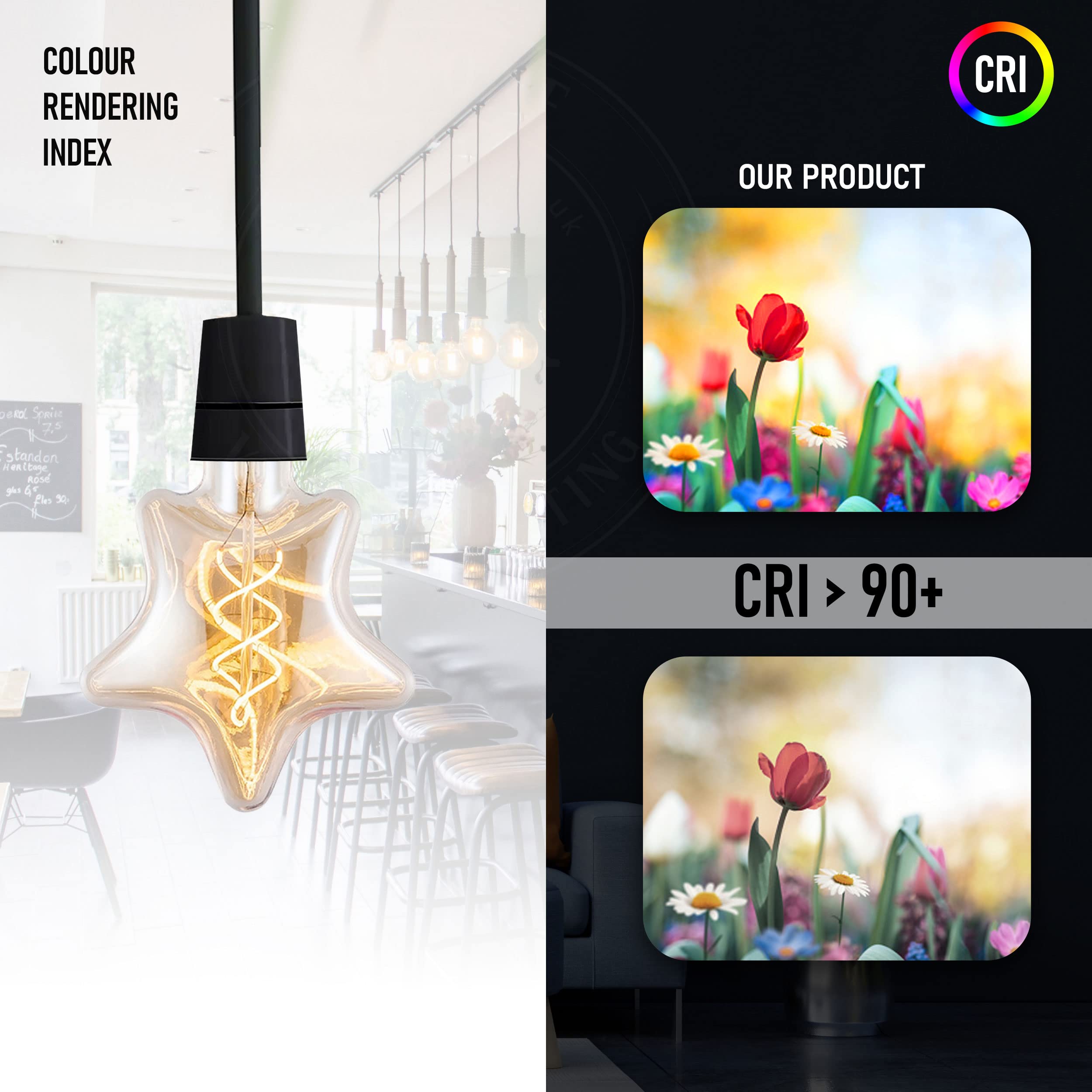 vintage retro tint e27 light
