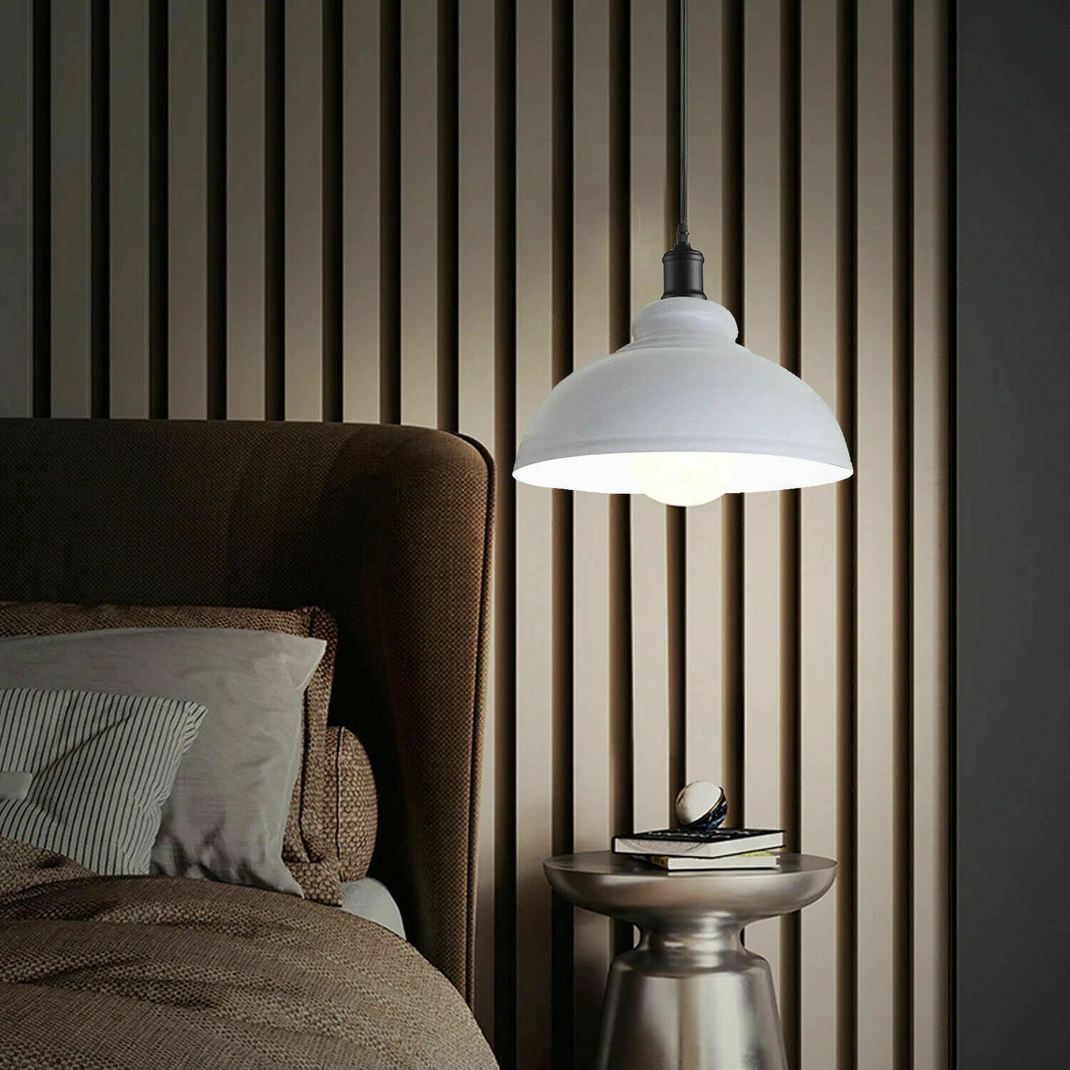 light large black shade brass