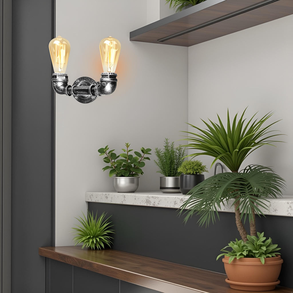 lamp pull steampunk wall light