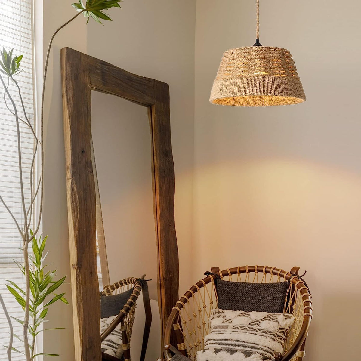 woven hemp rope ceiling lamp s