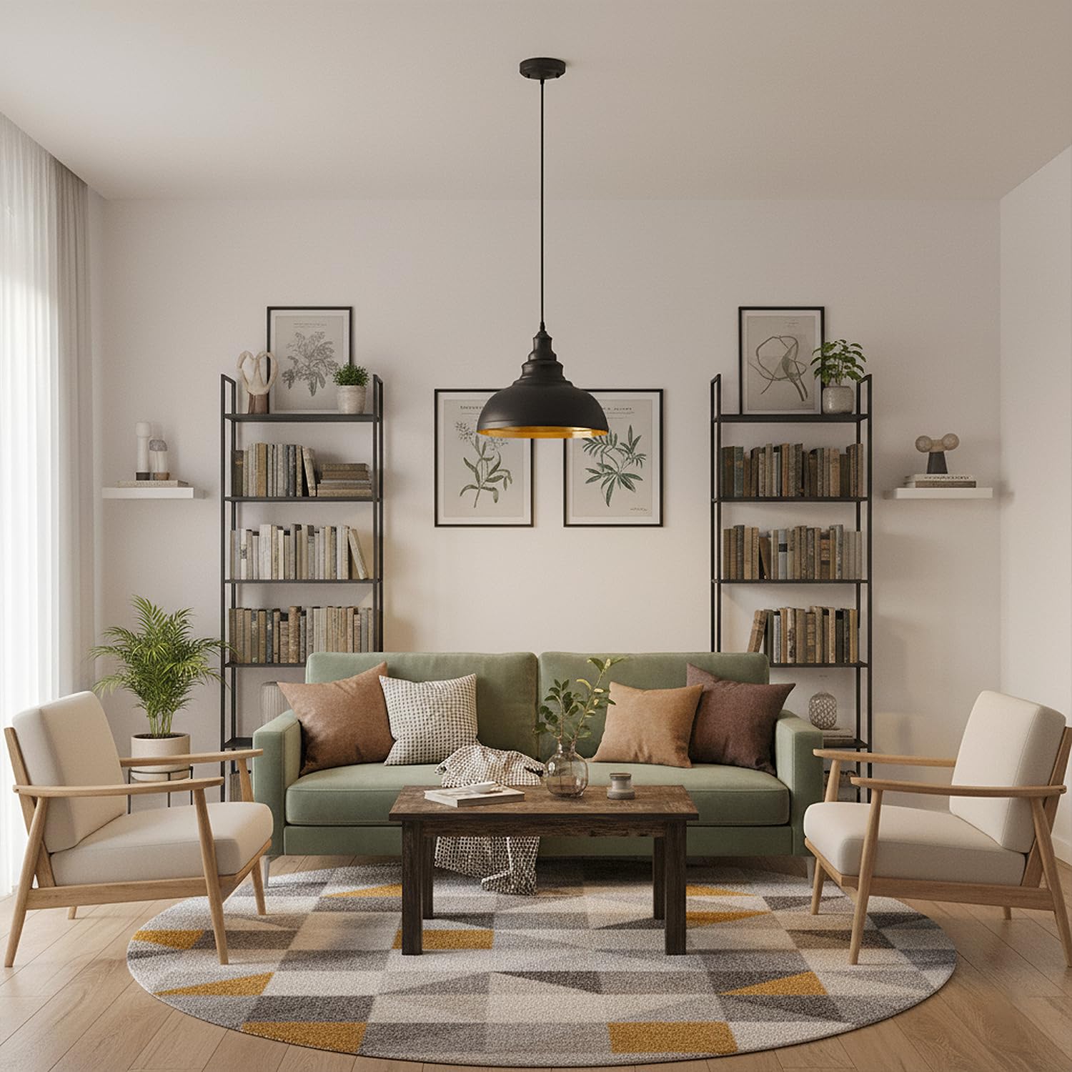 lampshade hallway ceiling