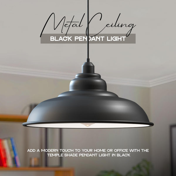 black pendant light