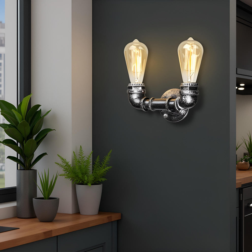 lamp pull steampunk wall light