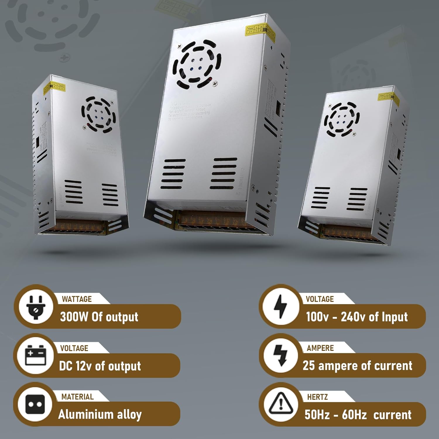 Universal Regulated DC Power Supply 12V 30A 300W ~1052