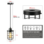 black pendant ceiling light