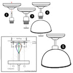 light ceiling flush shade